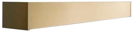 ntumLeap Ceiling Mount Curtain Pelmet Panel Without Tracks, Cuttable Curtain Pelmet Box, Aluminum Alloy Decorative Valance with Screws, Brackets, End Caps(Gold 2.2m(7.2ft))