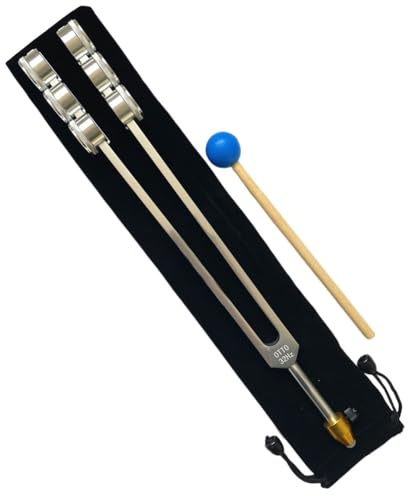 jiyaohui - Herramienta de Diapasón de Aluminio 32HZ con Martillo de Curación, Sonido, Vibración, Terapia Diagnóstica, Herramienta de Cuidado de , Fácil de Usar