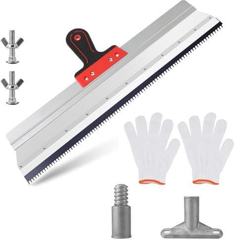 Spatola di Compensazione Professionale, Manico con Altezza Regolabile E Impugnatura Morbida, 560 MM, Per L'applicazione di Stucco O Intonaco