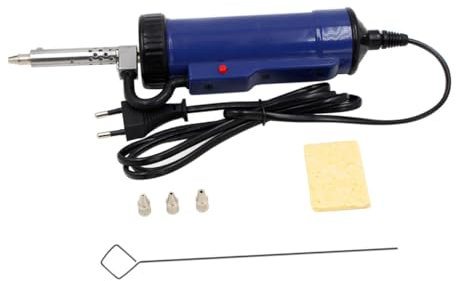 Didiseaon Pompa Dissaldante Elettrica con Ugello Succhiante Strumento per Rimozione Stagno per Pcb Portatile e Accessorio per Manutenzione Ugelli Sostituibili Acv