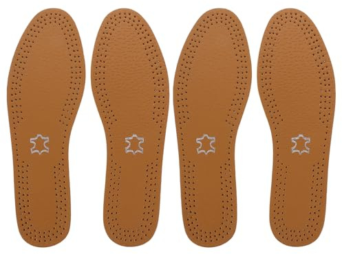 Atmungsaktive Einlegesohlen 2 Paar Kunstleder Latex für Schuhe 39/40