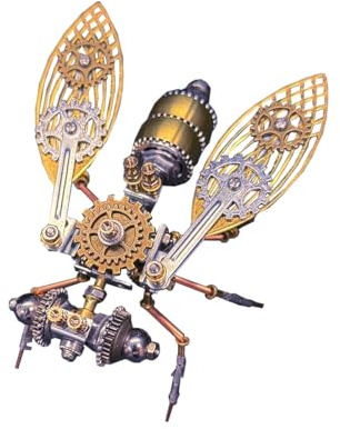 Papillon puzzle in metallo 3D per adulti, set da costruzione meccanico fai da te, regalo per gli appassionati di insetti (165 pezzi/papillon meccanico versione B)