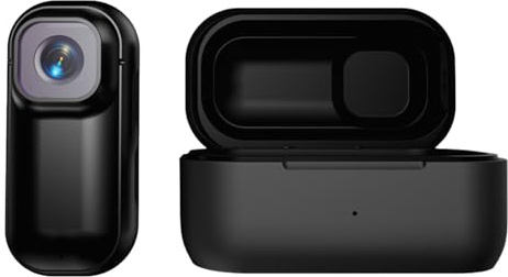 2026 Cámara de acción 4K mejorada con lente gran angular, función de carga USB para aventuras, deportes, vlogs de viaje (negro, talla única)