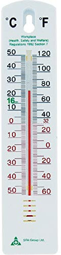 Safety First Aid Wall/Indoor/Outdoor/Factory Regulation Thermometer