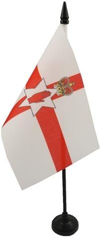 AZ FLAG Bordsflagga Nordirland 15x10 cm 100D Polyester Plastfot