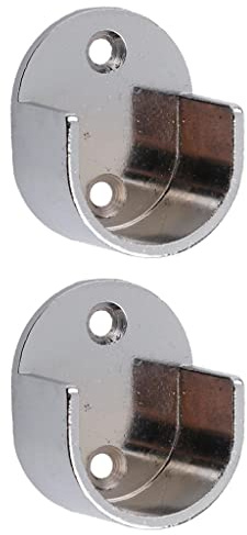 2pcs Wandlager Wandmontage Halterung für 25mm/28mm Gardinenstange, 25mm