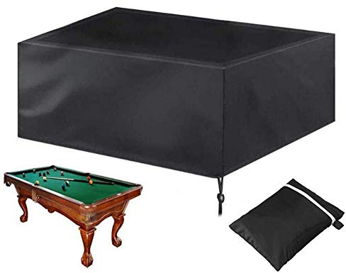 ELR Cubierta para mesa de billar de 7/8/9 pies con cordón, protección completa, a prueba de polvo, impermeables, para mesa de billar (9 pies): 9 x 6 x 2 pies/113 x 61 x 32 pulgadas)