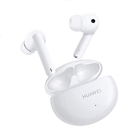 HUAWEI FreeBuds 4i Kabellose Kopfhörer mit Dual-Mikrofon, aktive Geräuschunterdrückung, Schnellladung, Lange Akkulaufzeit, Weiß