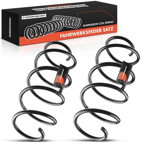 Frankberg 2x Muelles de chasis Muelles de suspensión Compatible con 2 DY Fiesta V JD JH Fiesta V Van Replace# DD3234011