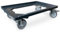 HEMMDAL Eurokasten-Roller mit Kunststoffrahmen 2er Set | 250 kg Tragkraft | HxBxT 170 x 615 x 415 mm | Anthrazit | ABS Kunststoff | stapelbar | vollmontiert | Kratzfest | Transportroller
