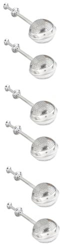 ABOOFAN 6pcs Long Handle Tea Infuser Tea Strainer Single Cup Dishwasher Safe Made of Grade Stainless Steel