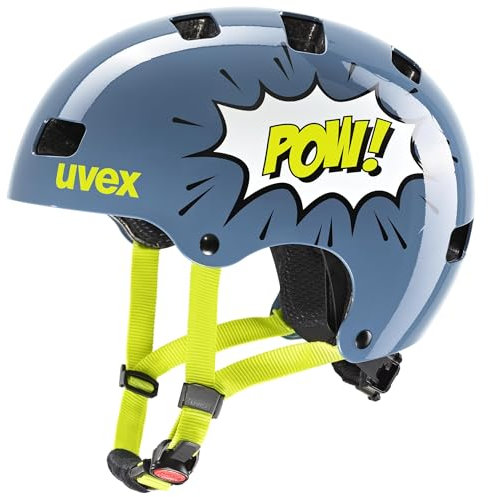 uvex Kid 3 - robuster Fahrradhelm für Kinder - individuelle Größenanpassung - waschbare Innenausstattung - Stone Blue pow - 51-55 cm