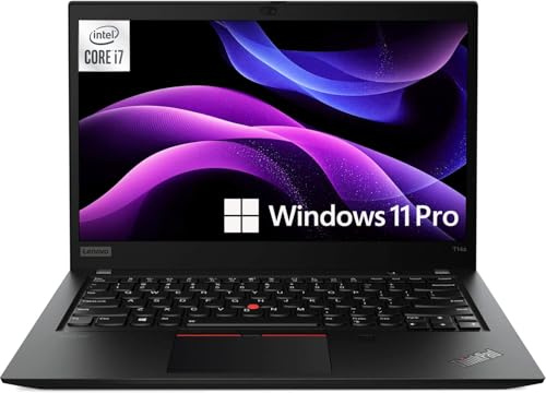 Lenovo Thinkpad T14s Business Laptop 14 FHD Notebook, Intel Core i7-10510U, 16GB RAM, 512GB SSD, Teclado Americano, Windows 11 Pro (Reacondicionado)