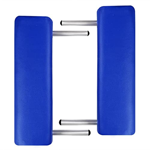 Eleganz Table de massage pliable en cuir synthétique et aluminium - Système à 2 zones pour cosmétiques capillaires, peu encombrant et durable, idéal pour les salons et la maison