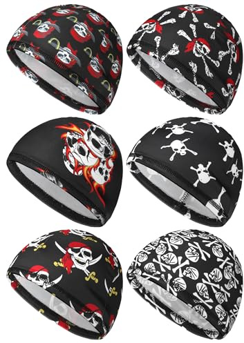 SATINIOR Men Cooling Skull Cap Sweat Wicking Skull M 6 Pcs