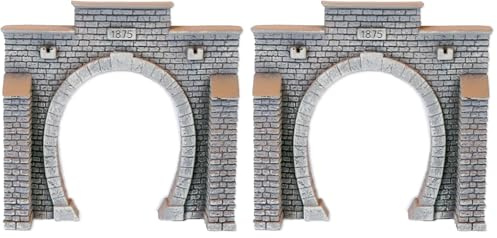 NOCH - 48051 - Modélisme Ferroviaire - Bâtiment - Entrée De Tunnel - 1 Voie (Lot de 2)
