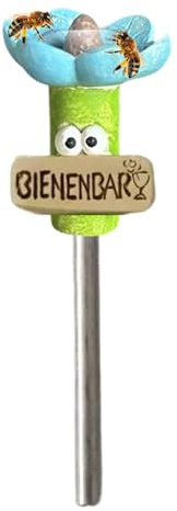 Tazas de Bebida para Abejas y Mariposas de Jardín – Alimentador de Polinizadores de Resina en Forma de Flor | Estación de Agua Colorida para Abejas y Mariposas – Decoración de Jardín Exterior Patio Cé