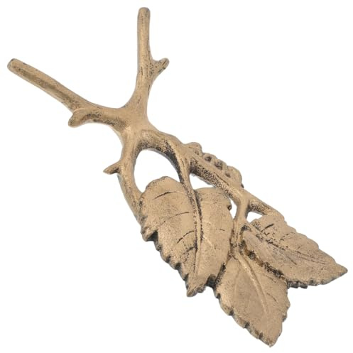 WATIIFUFU Sacazapatos Metálico de Hierro Fundido Diseño de Rama de Árbol Dorado, Herramienta Decorativa para Quitar Botas de Vaquero, Adecuado Entrada o Sala de Estar