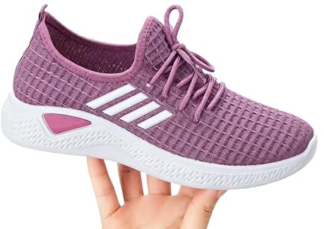 Mertmliy Diabetiker skor för kvinnor, bekväma fritidsskor, andas, promenadskor, casual, utomhusskor, lätta sneakers, hallux valgus skor, halkfria hälsoskor