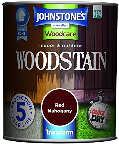 Johnstone's Woodcare Indoor and Outdoor Woodstain - Red Mahogany 750ml