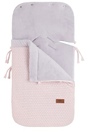 Baby's Only - Fußsack Babyschale 0+ Robust - Fußsack für Autositz - Auch für Maxi-Cosi - Wunderbar Warm - Ganzjährigen Verwendung - Mit 3- und 5-Punktgurten - Klassisch Rosa