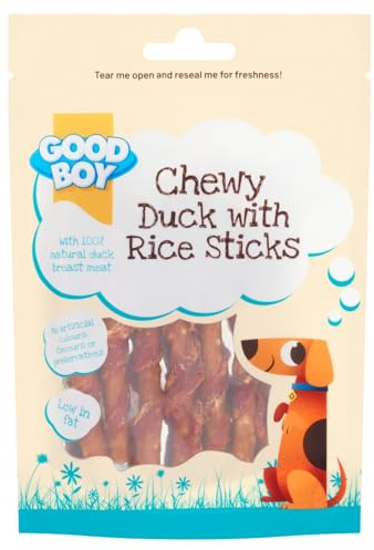 Good Boy Duck and Rice Sticks Dog Treats 60g