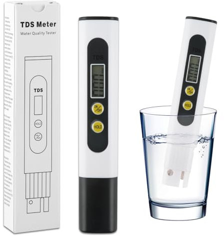 TDS Meter Digital Water Tester, Water Tester with 0-9990 Ppm Measurement Range, Ph Tester for Water with An Accuracy of 1 PPm, Water Quality Tester for Home Aquaculture Water Quality Testing