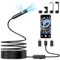 OneAmg Caméra d'inspection Endoscopique 1920 HD Serpent, Borescope à Double Lentille avec 8+1 Lampes LED RéGlables Endoscope Type-C pour Smartphones Android et iOS(16.4Ft/5M)