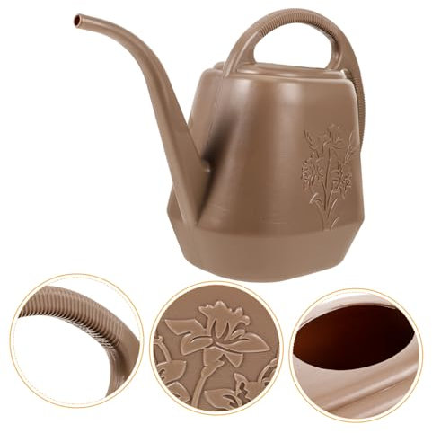 Happyyami regadera Jarra de Agua Lata de Agua de jardín Jarra de Plantas de Agua regador de Plantas Watering Can de Plantas para el Interior riego de Plantas el plastico Grey