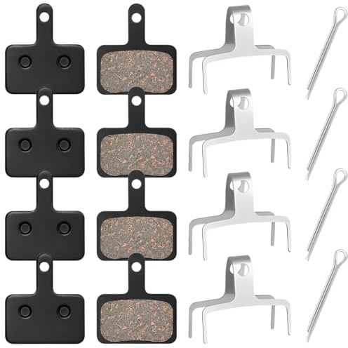 Lot de 4 Plaquettes de Frein pour Vélo B01S, Plaquette de Frein Trottinette Electrique, Disques de Frein, Plaquettes de Frein Haute Performance pour Deore, TRP, Tektro