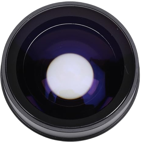 Fydun Fisheye-objektiv Vidvinkel 0,2X för Kamera 37 Mm Aluminiumlegering Optiskt Glas