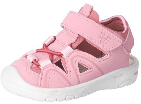RICOSTA Gary Girls' and Boys' Sandals for Learning to Walk In, Width: Medium, Washable, Mallow Rosewood 330, 7 UK Child
