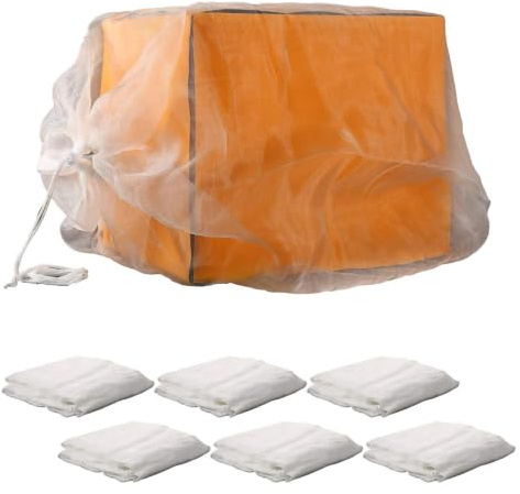 Biodling Mesh Bag - Slitstark Nylon Bärsäck Luftflöde Dragsko Behållare | Ventilationsskyddspåse Snabblåsmekanism, Bärbar Bigårdshantering Bärverktyg | Nätväska för bitransport