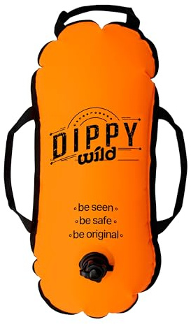 Dippy WILD Swimming Float | Swim Buoy | Tow Float for Open Water Swimming Float | Swimming Buoy Open Water | Wild swimming Accessories | Swimmers, Triathletes