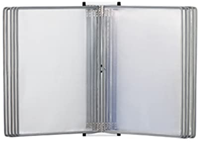 PROPFE An der Wand befestigter Aktenhalter für 10 Seiten, Dokumentenhalter zum Umblättern von Seiten, an der Wand befestigtes Referenzanzeigesystem, kann A4/Umschlaggröße aufnehmen (Color : G)