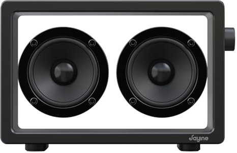 JAYINE Altoparlante Bluetooth portatile a cassetta, altoparlanti minimalisti da 16 W, wireless Bluetooth, suono potente HD e ampia compatibilità V5.3 per interni ed esterni, nero