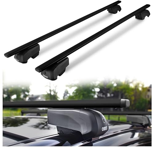 CHROMEMASTER Portapacchi da Tetto, Barre Tetto; Compatibile con VW Passat Station Wagon 2014-2019; Per il Trasporto di Box da Tetto, Portabiciclette, Scala | Barres de Toit Robustes en Acier