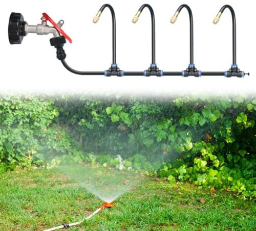 HpLive Système de brume d'irrigation, système d'arrosage : système d'arrosage de pelouse, système d'arrosage Kitregule l'irrigation et le refroidissement de votre jardin (15 m)