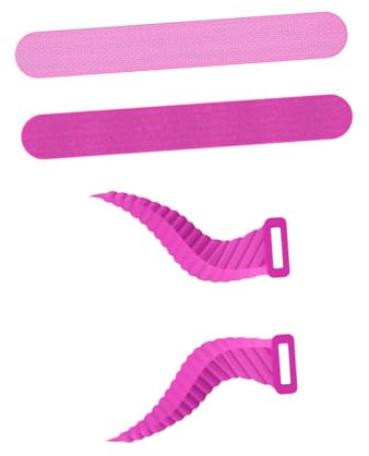 Lurrose 4 Pairs Silicone Headset Horns Attachments Cute Decorative Props for Headphones Unique Horn Design Easy to Install for Gamers and Parties Night Red