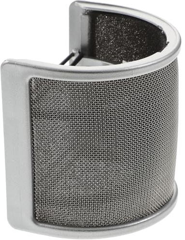 PRETYZOOM Filtro Antipop para Micrófono Banda Elástica, Protector Firme y Pantalla de Espuma para Grabación y Canto en Cabina Vocal Portátil