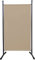 QUICK STAR Paravent 180 x 78 cm Stoff Raumteiler Klein Garten Stellwand Trennwand Balkon Sichtschutz Sand