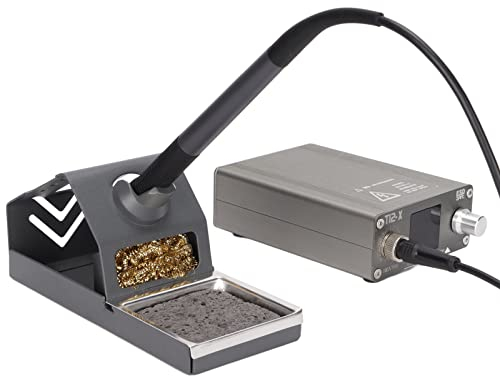 Jectse 70W Lötstation, T12-X Lötkolben, Digitale Schweißstation mit Temperaturregelung und LCD-Display für DIY-Reparatur