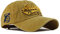 YULOONG Vintage Baseballmütze Baumwolle Sonnenhut Modestickerei Always New York City Sommer Outdoor Cap Unisex Gelb
