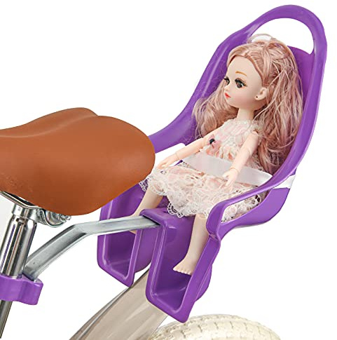 EIRONA Kids Bicycle Doll Seat – Doll Chair Accessory for Children’s Bikes, Purple