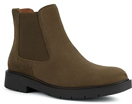 Geox Stivali da Donna D Spherica Ec1 C alla Caviglia, Muschio, 39 EU