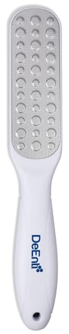 DeEnti Metal Foot File, Professional Grade Stainless Steel, Salon Quality Callus Remover, Lightweight Foot Scrubber, Home Manicure and Pedicure Tools