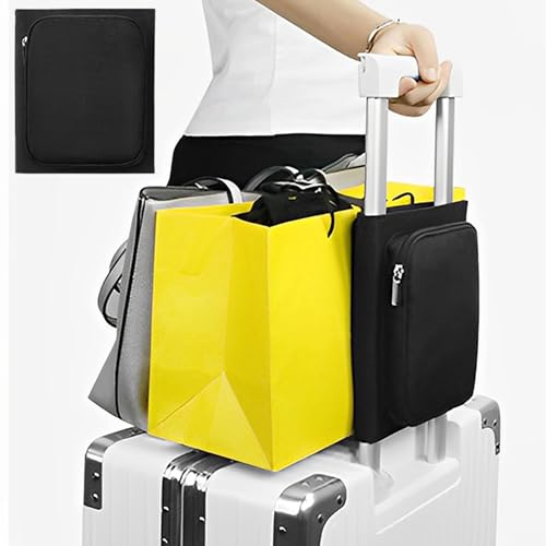 SUQ Correas Ajustables para Maletas, Añade Una Bolsa, Maleta De Doble Palanca a 18 CM De Distancia, Cinturón Elástico Bolso Mano Correa para Maletas Accesorios Viaje, Accesorios De Equipaje