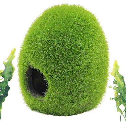 Fiskhus – realistiskt litet skydd terrarium – akvariedekoration räkor fiskhus, för matning vilande lek räkor Betta gecko, havskatt, clown, krabba dvärg