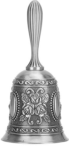 Kulain bar bell påminnelse, hög volym klocka, silver zink legering klocka, lämplig för heminredning i restauranger, klassrum, barer, bröllop, middagar, meditation, etc