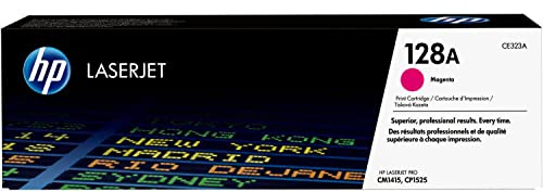 HP CE323A 128A Original LaserJet Toner Cartridge, Magenta, Single Pack